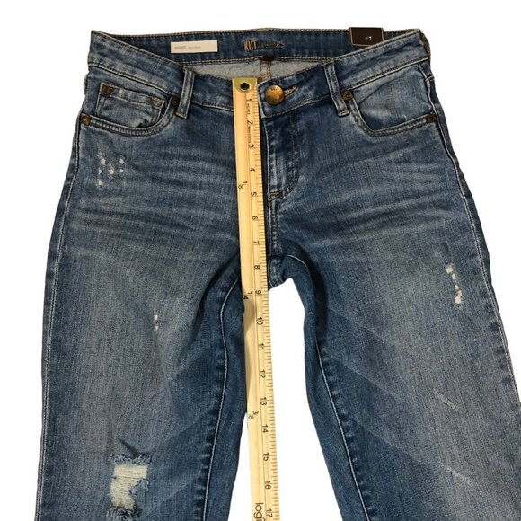 Kut from the Kloth NWT Distressed‎ Ingrid Boyfriend Jeans Size 0 - Picture 8 of 9